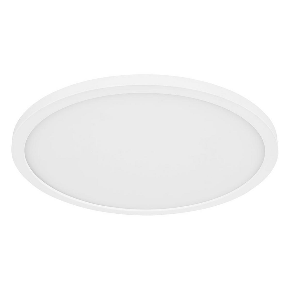 LED DECKENLEUCHTE Kunststoff Weiß Opal - Weiß, Kunststoff (42/42/2.5cm) - Globo Lighting