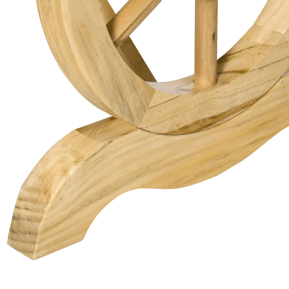 GARTENBANK, Wetterfest, Sitzbank, Gartenmöbel, Rustikale Bank, Holz, Natur - Fichtefarben, Holz (50/39.5/98cm) - Outsunny