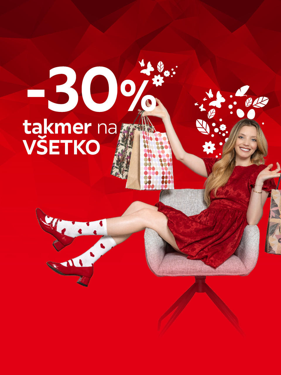 zľava 30 %, štátny sviatok