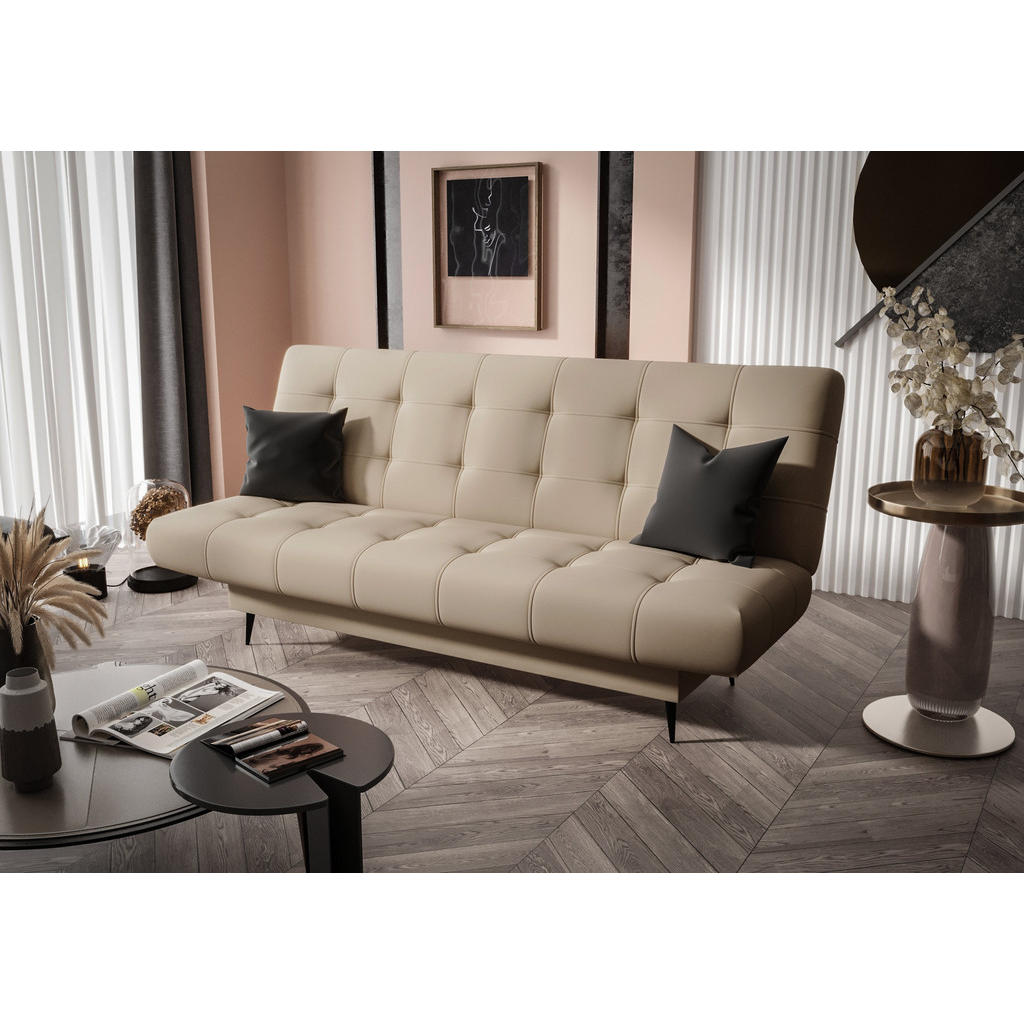 Thumbnail - O-Sofa Schlafsofa, Beige, Textil, 2-Sitzer, 200x97x97 cm, Wohnzimmer, Sofas & Couches, Schlafsofas