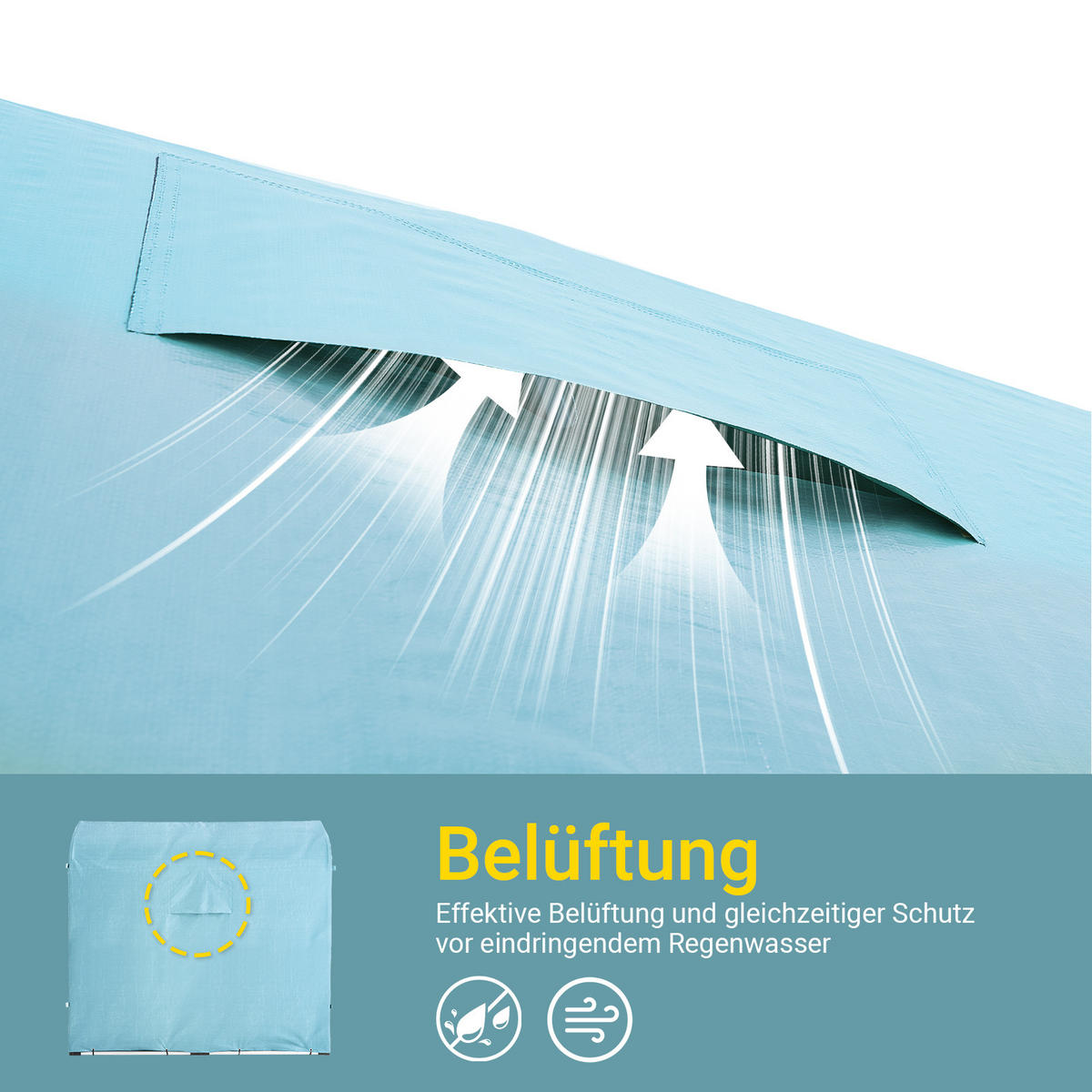 FAHRRADGARAGE Blau - Blau, Metall (120/163/176cm) - SoBuy