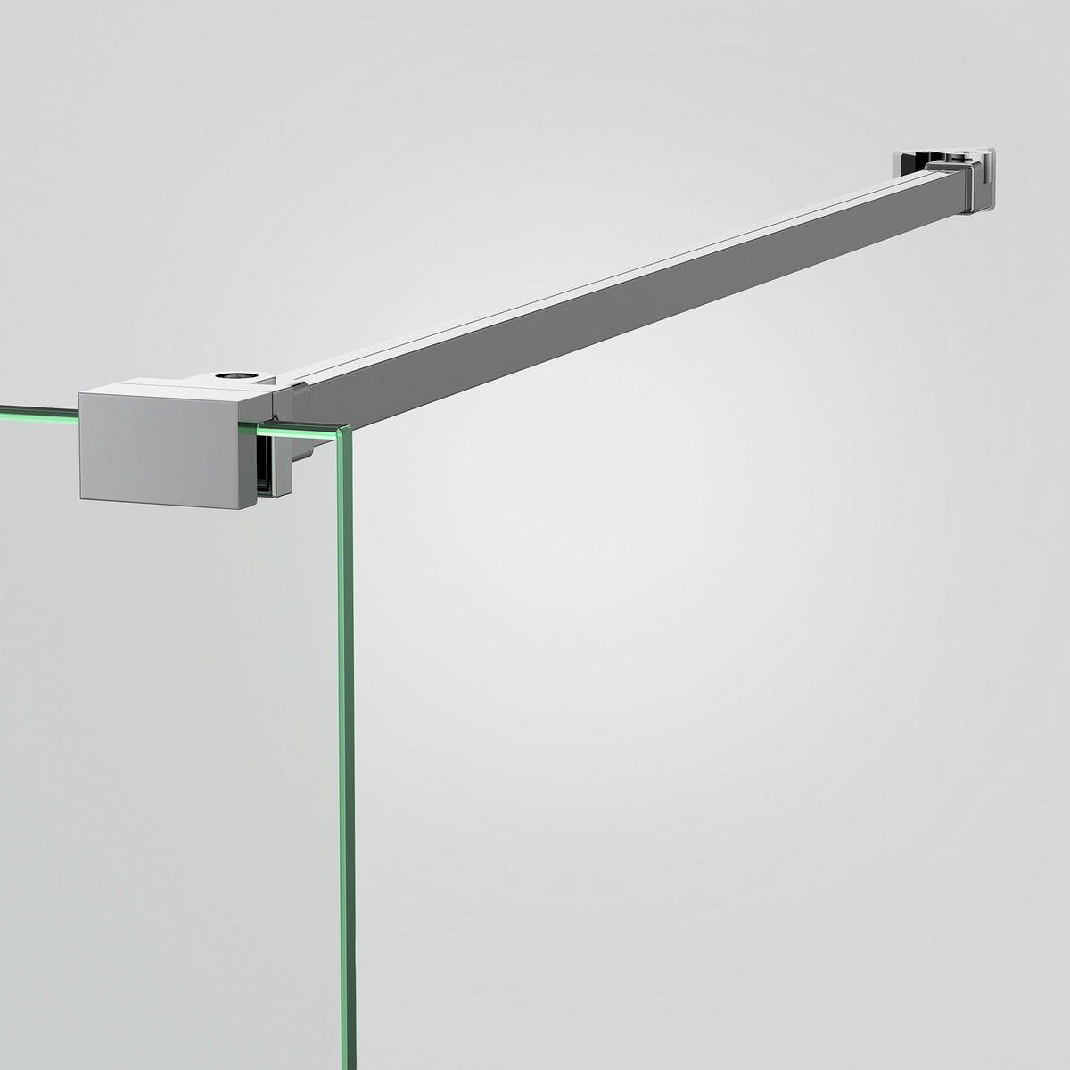 STABILISIERUNGSSTANGE für Dusche Edelstahl teleskopierbar 50 cm - Chromfarben, Metall (4.2/50/2.9cm) - EMKE