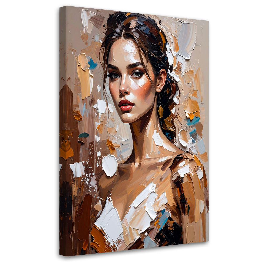 Feeby Leinwandbild Beige 40x60 cm
