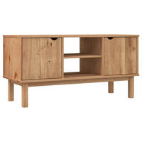 TV-SCHRANK Otta 113,5/43/57 Cm Massivholz Kiefer - Braun, Holz (113.5/57/43cm) - vidaXL