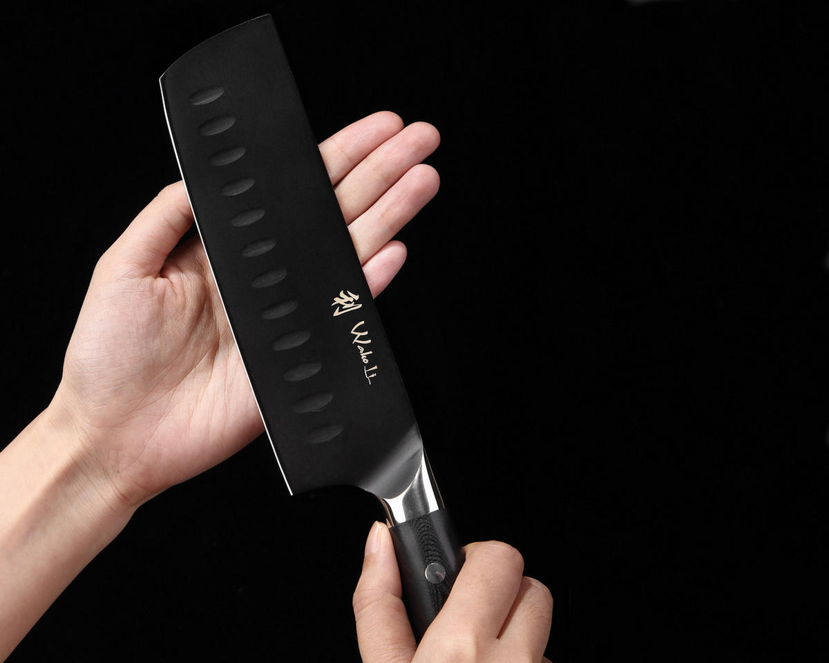 MESSER-SET 6-TEILIG 12,5–21 cm - Schwarz, Holz/Metall (1/1/1cm) - Wakoli