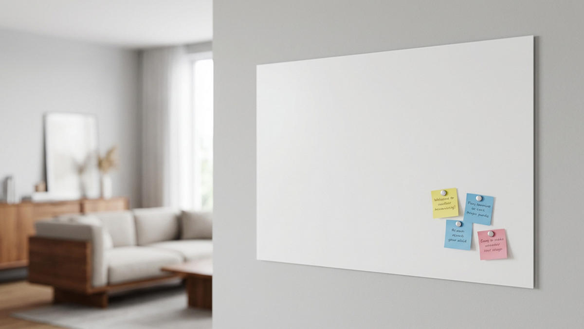GLASTAFEL – matt magnetisch, 150x100 cm - Weiß, Glas (150/100/0.7cm) - ALLboards