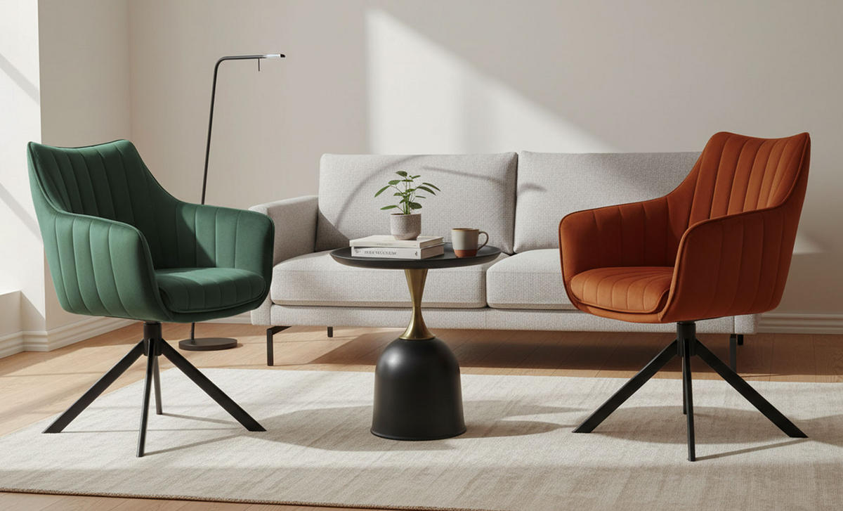 COUCHTISCH Libra schwarz / gold 51 / 51 / 61cm - Goldfarben/Schwarz, Holz/Keramik (51/51/61cm) - Feldmann-Wohnen