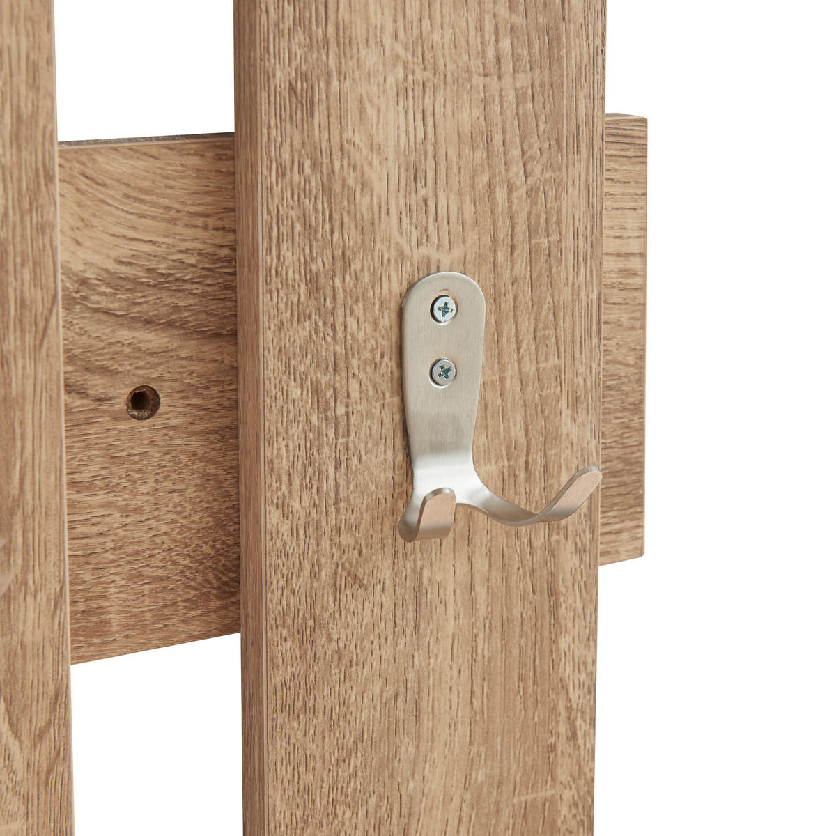 WANDGARDEROBE Raseborg - Eichefarben, Holzwerkstoff (60/80/3cm) - [en.casa]