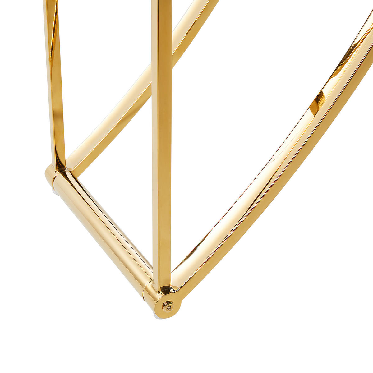 REGAL mit 4 Ebenen 175 cm Gold Hollow - Goldfarben, Metall (120/175/34cm) - Beliani
