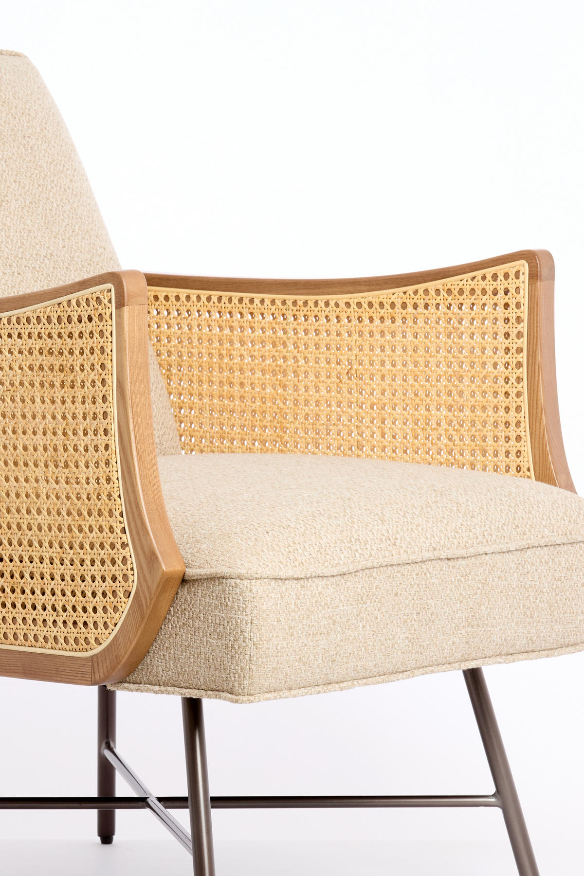 SESSEL Fiora Braun 81/60/80 cm - Braun, Metall (60/80/81cm) - Light & Living