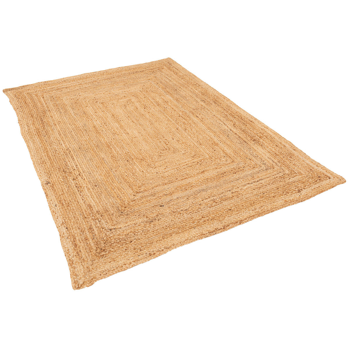 NATURFASER HANDGEFERTIGT JUTE TEPPICH NELE - Naturfarben, Textil (190/290cm) - Pergamon