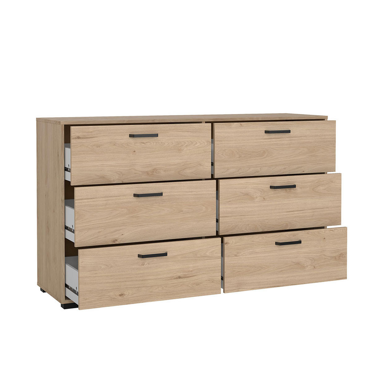 KOMMODE, Sofia, Eiche, Holzwerkstoff, 139 x 40 x 83 cm - Eichefarben, Holzwerkstoff (139/83/40cm) - ebuy24