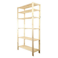 HOLZREGAL WOODLAND 230x120x50cm 6 Fachboden Kiefernholz Natur - Naturfarben, Holz (120/230/50cm) - PROREGAL