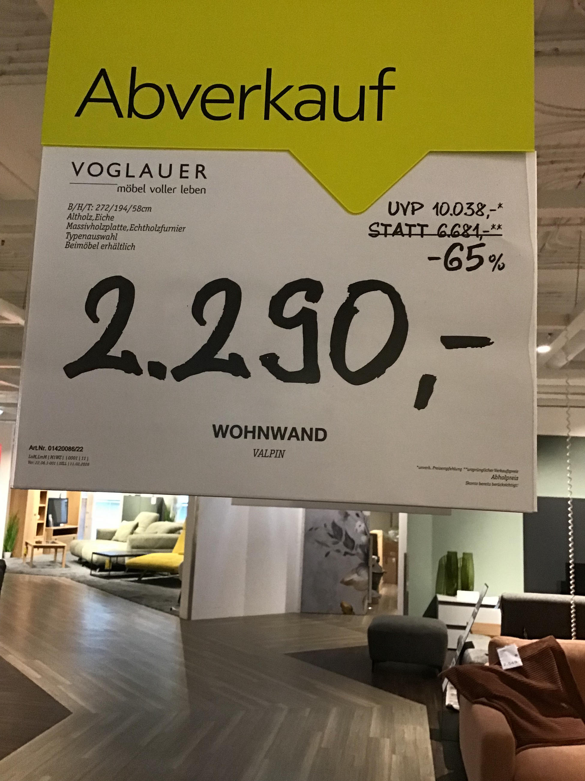 Wohnwand Valpin - Voglauer