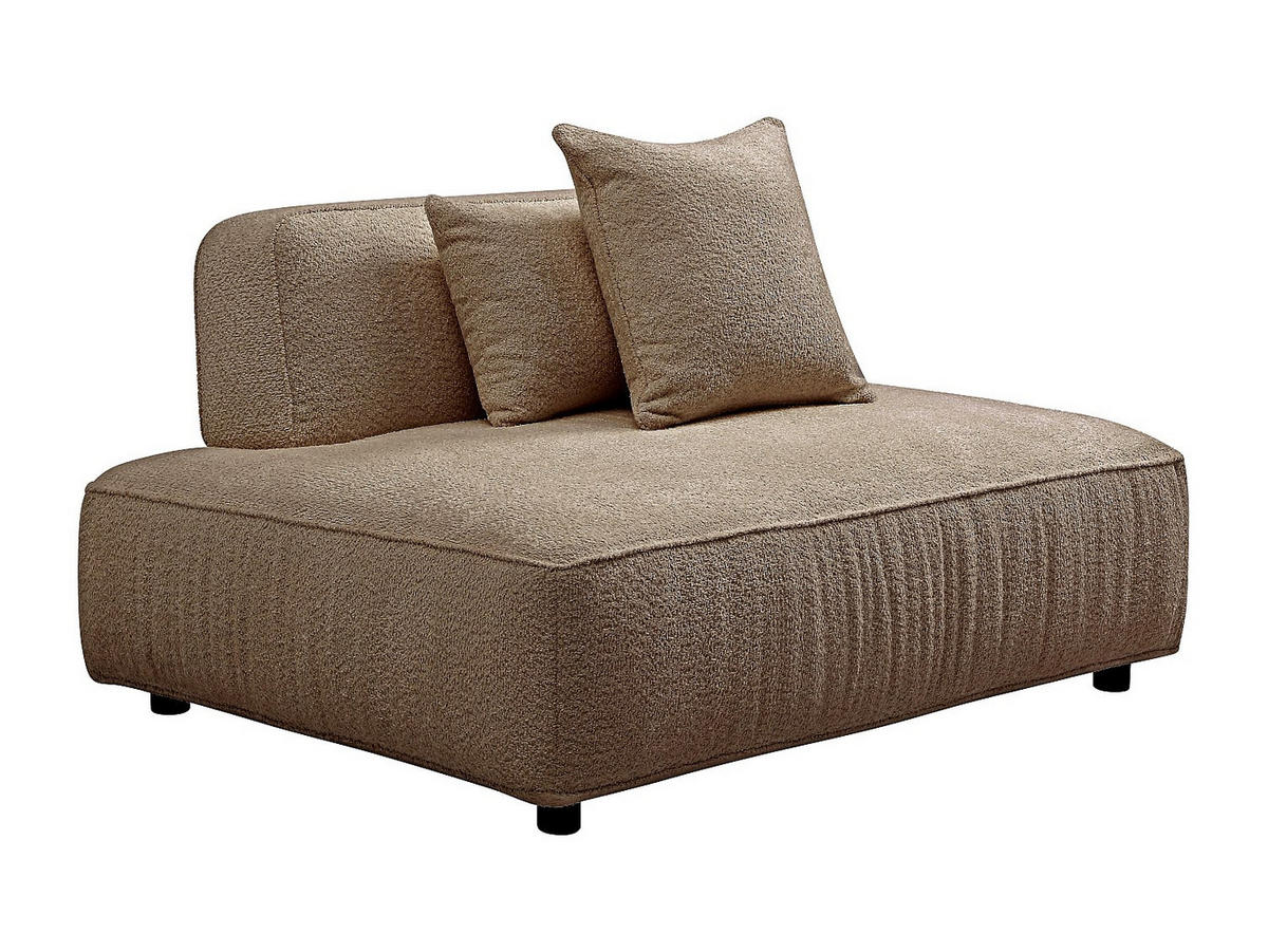RECAMIERE ohne Schlaffunktion - 1 Person - stoff - taupe Lelaco - Taupe, Textil (145/74/105cm) - Vente-Unique