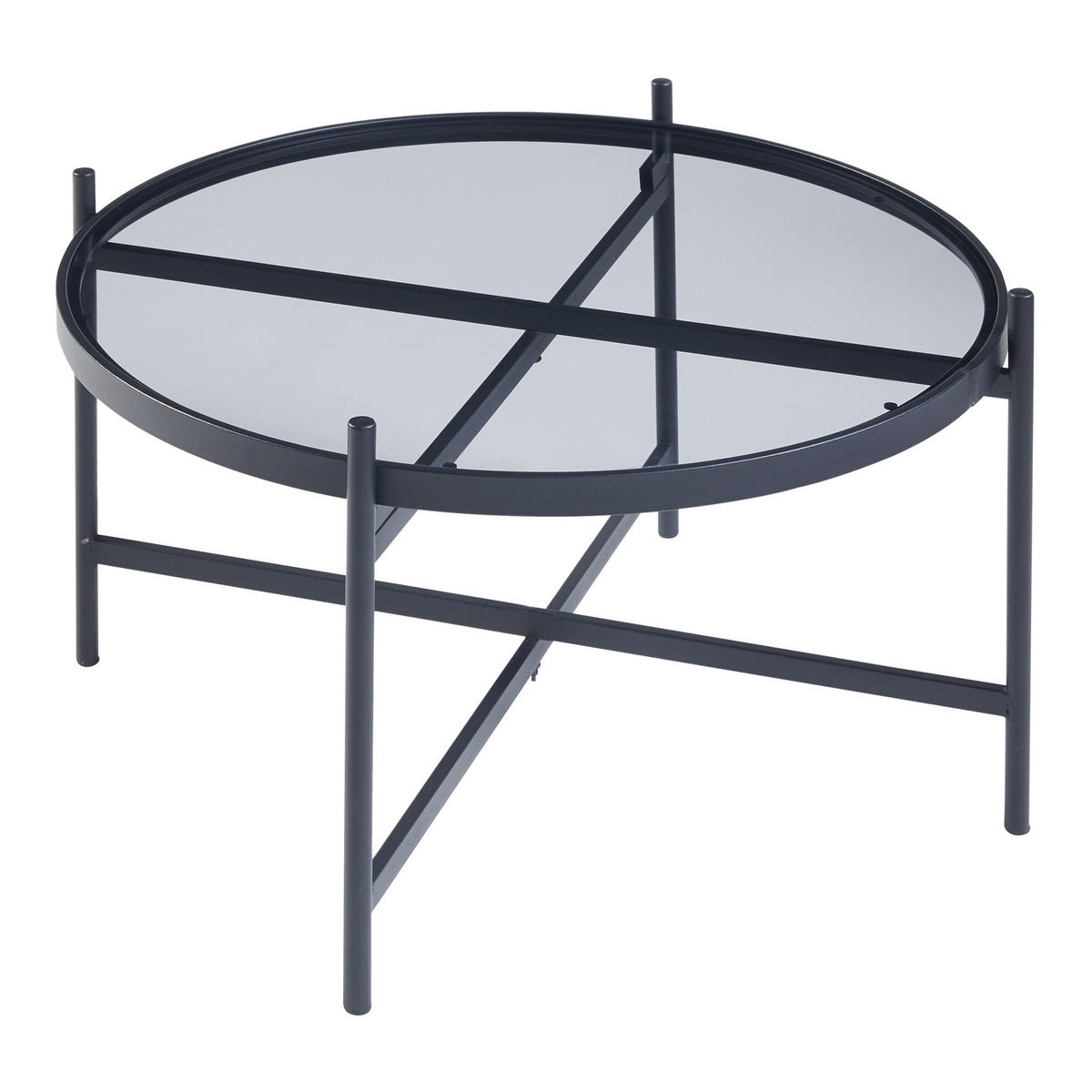 COUCHTISCH Lier 39.5/61 cm - Schwarz, Metall (61/61/39.5cm) - [en.casa]