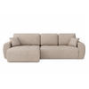 ECKSOFA Mit Schlaffunktion Und Bettkasten L-Form Ivo L, Chenille-Stoff Artico, Beige, Links - Sandfarben, Holz (250/142cm) - Kaiser Möbel