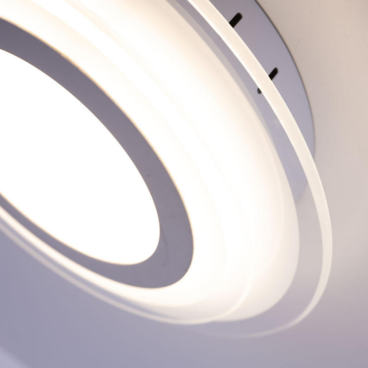 LED DECKENLEUCHTE Glas Silber rund 2er Set - Silberfarben, Glas (30/30/7.2cm)