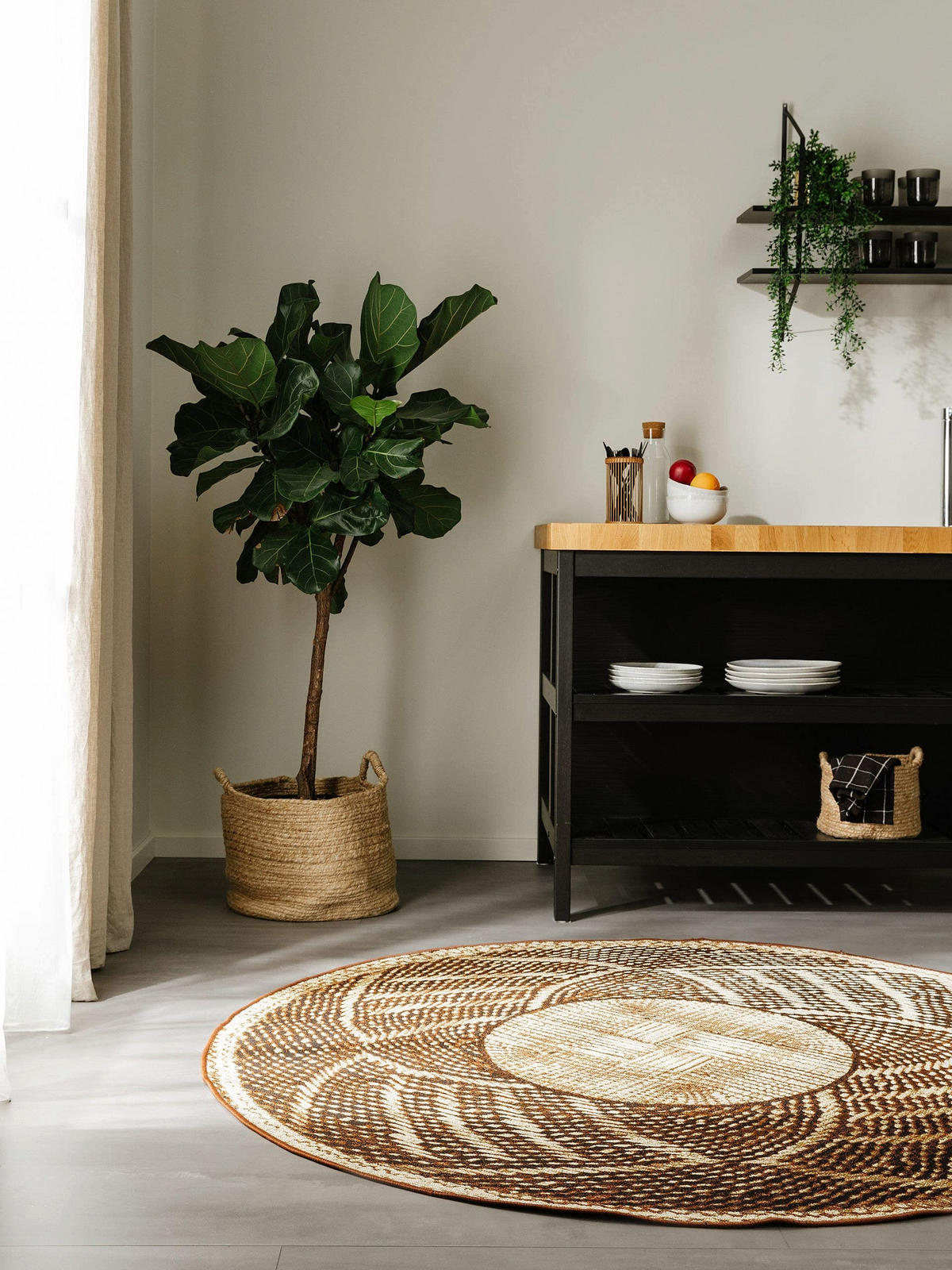 OUTDOORTEPPICH rund Artis Gold ø 160 cm rund - Goldfarben, Textil (160/160cm) - benuta Nest