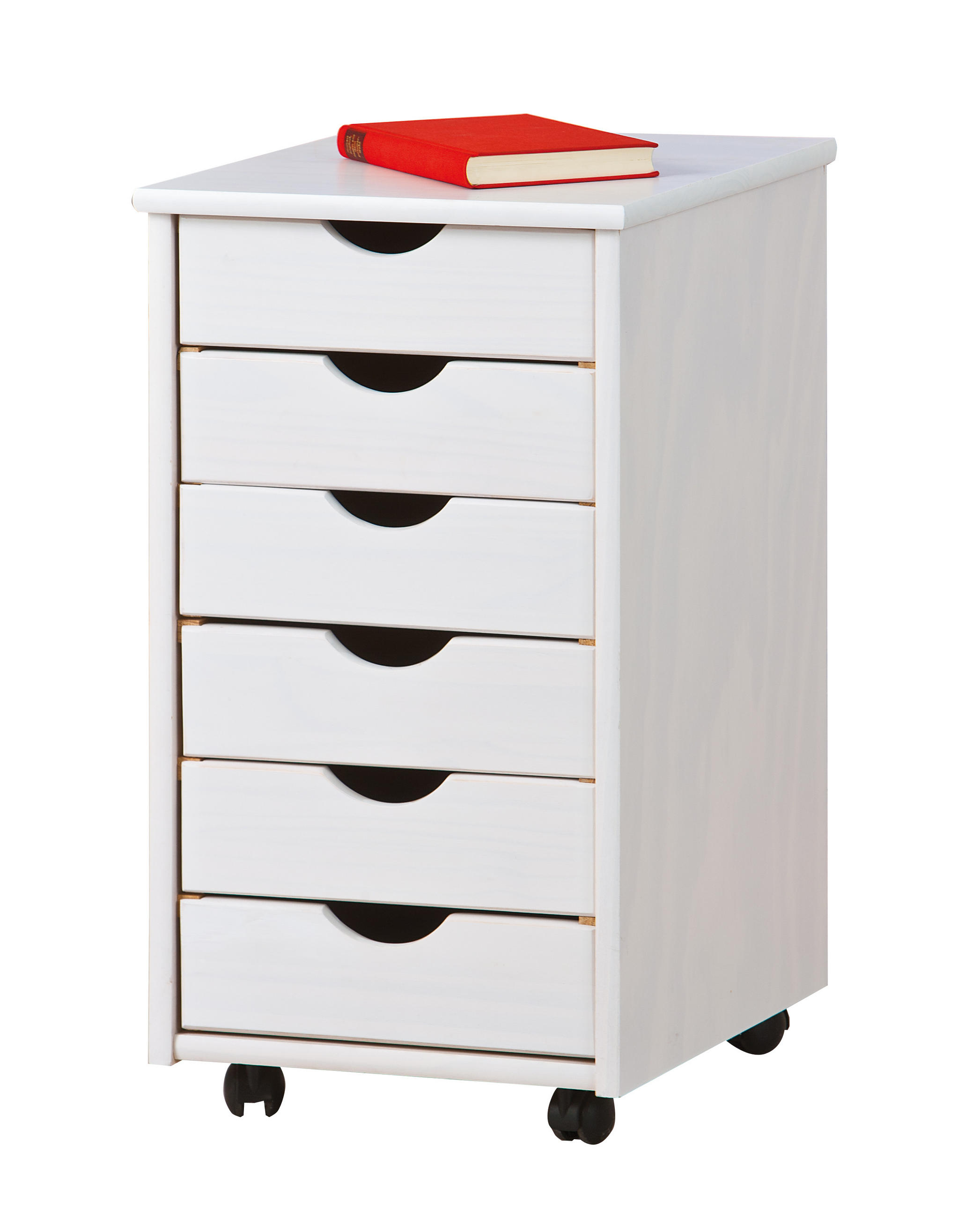 ROLLCONTAINER Weiß - Weiß, Holzwerkstoff (35/65/40cm) - ebuy24