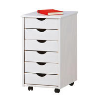 ROLLCONTAINER Weiß - Weiß, Holzwerkstoff (35/65/40cm) - ebuy24