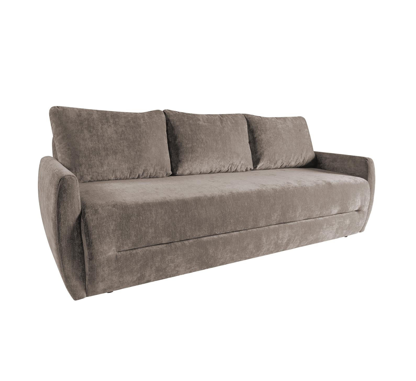 Bettso Sofa Taupe 222x93x99 cm