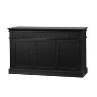 SIDEBOARD antik schwarz - Schwarz, Holzwerkstoff (142/86/45cm) - ebuy24