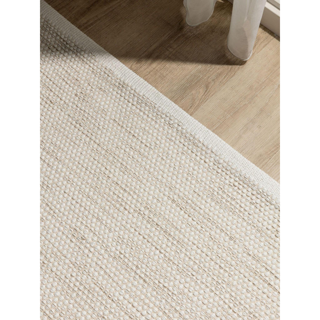 Thumbnail - benuta Baumwollteppich, Creme, Textil, Uni, Rechteckig, 140x200 cm, Oeko-Tex® Standard 100, für Fußbodenheizung geeignet...