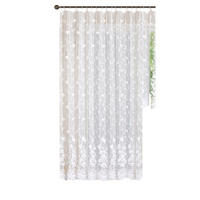 VORHANG BLUMENMUSTER HxB 245x300 cm Weiß - Weiß, Textil (300/245cm) - Gardinenbox
