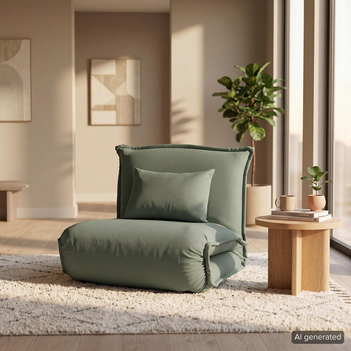 SCHLAFSESSEL - Schwarz/Grau, Textil/Metall (100/73/85cm) - home24