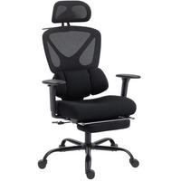 DREHSTUHL, Sitzhöhe 50–58 cm, Netzrücken, verstellbar, 75/73/128 cm, schwarz - Schwarz, Kunststoff (73/128/75cm) - Redom