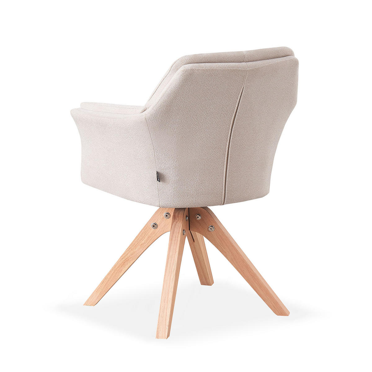 ARMLEHNSTUHL DAISY Creme - Creme, Holz/Textil (63/83/64cm) - B&D Home