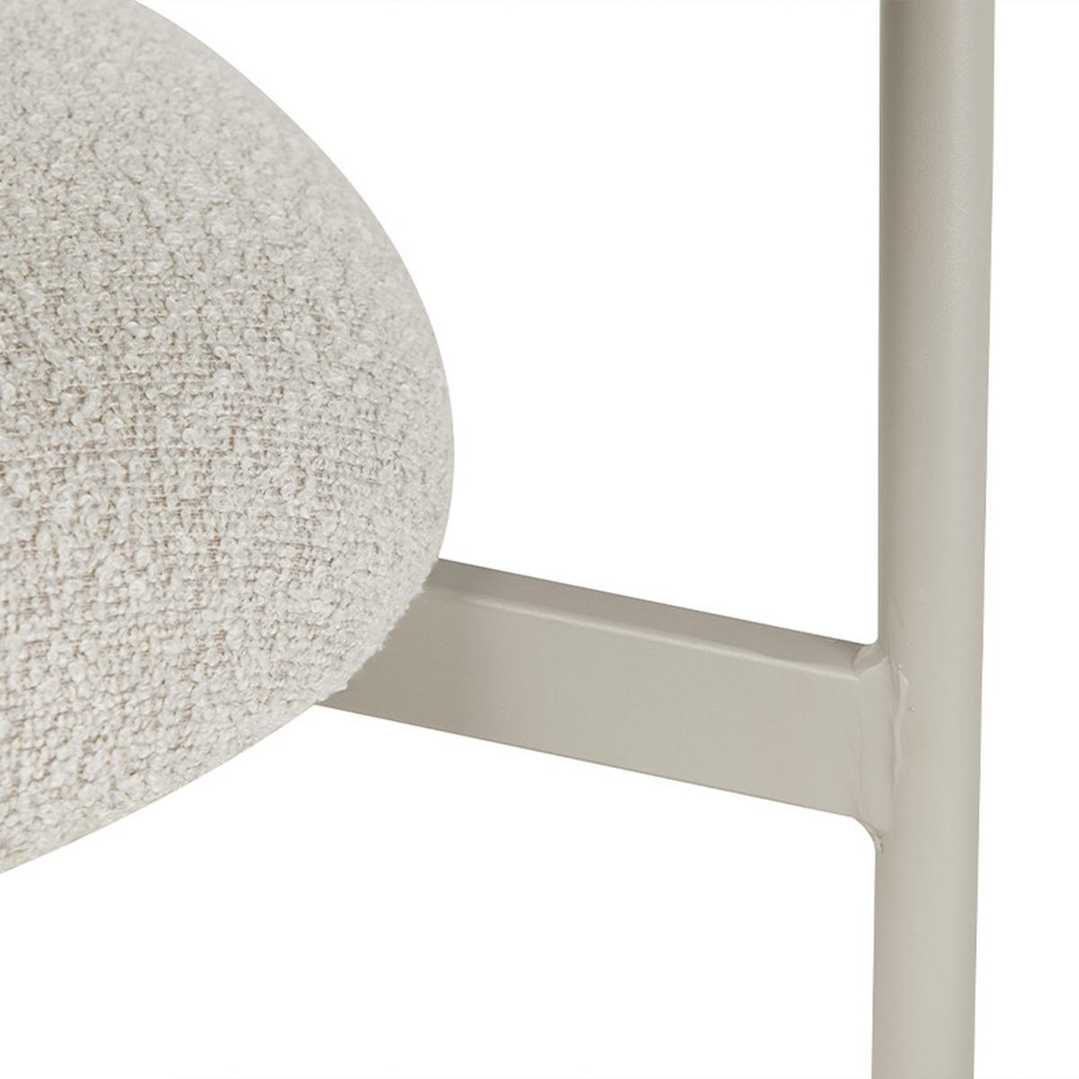 STUHL-SET 4 Stück in Teddystoff Beige - Beige, Textil/Metall (55/70/55cm) - Furnhouse