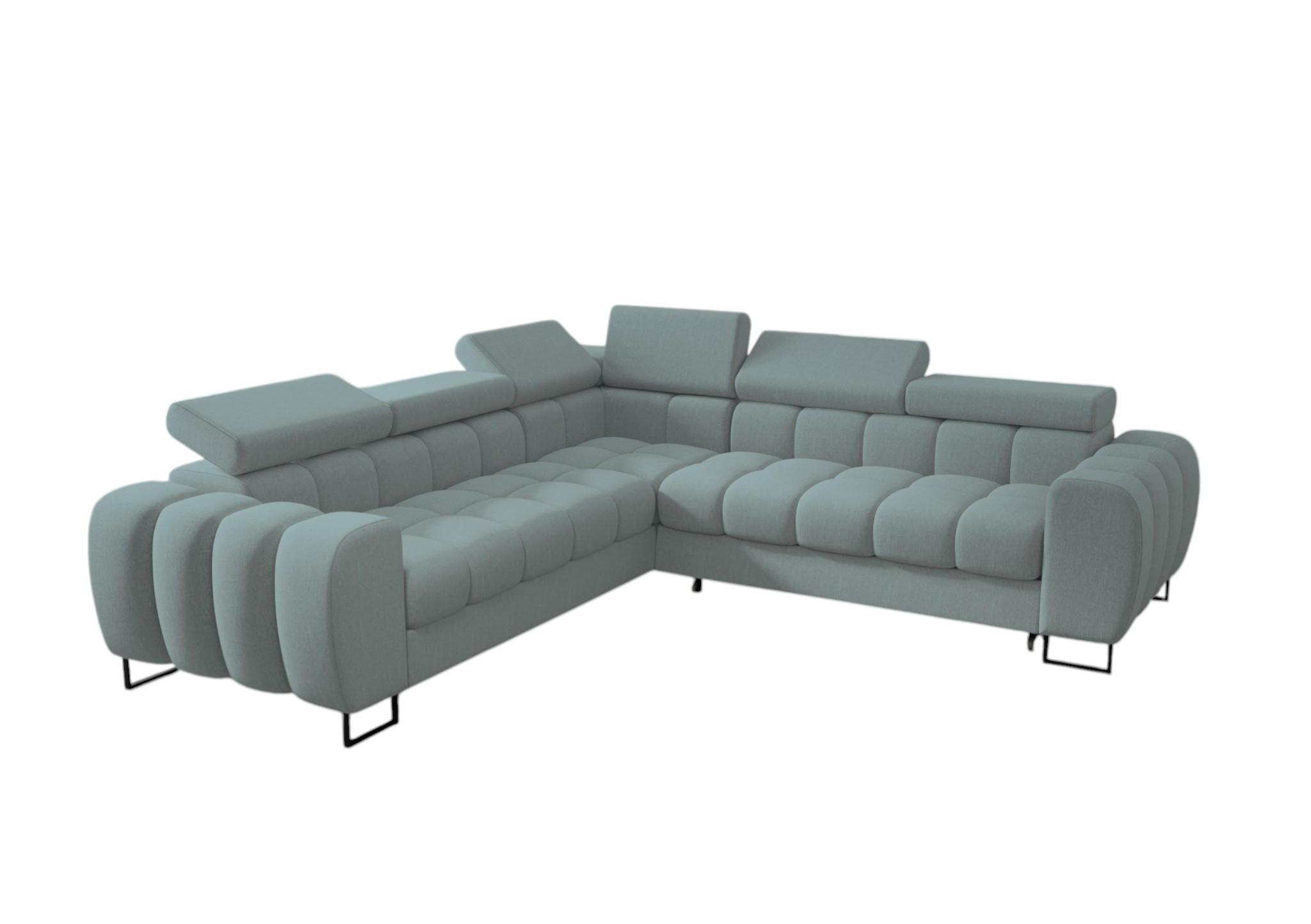 Fun Möbel Ecksofa Blau 260x260 cm