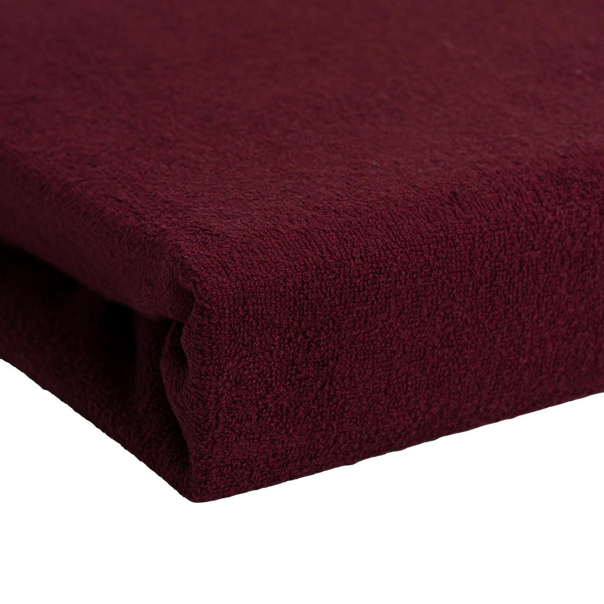 FROTTEE-SPANNBETTLAKEN 140x200 cm Rot, Warmes Winter Bettlaken - Bordeaux, Textil (140/200cm) - Carpe Sonno