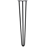 TISCHBEINESET 4 x Haarnadelbeine Haar-Nadel-Beine 71cm aus Stahl - Schwarz, Metall (71/1/100cm) - Monstershop