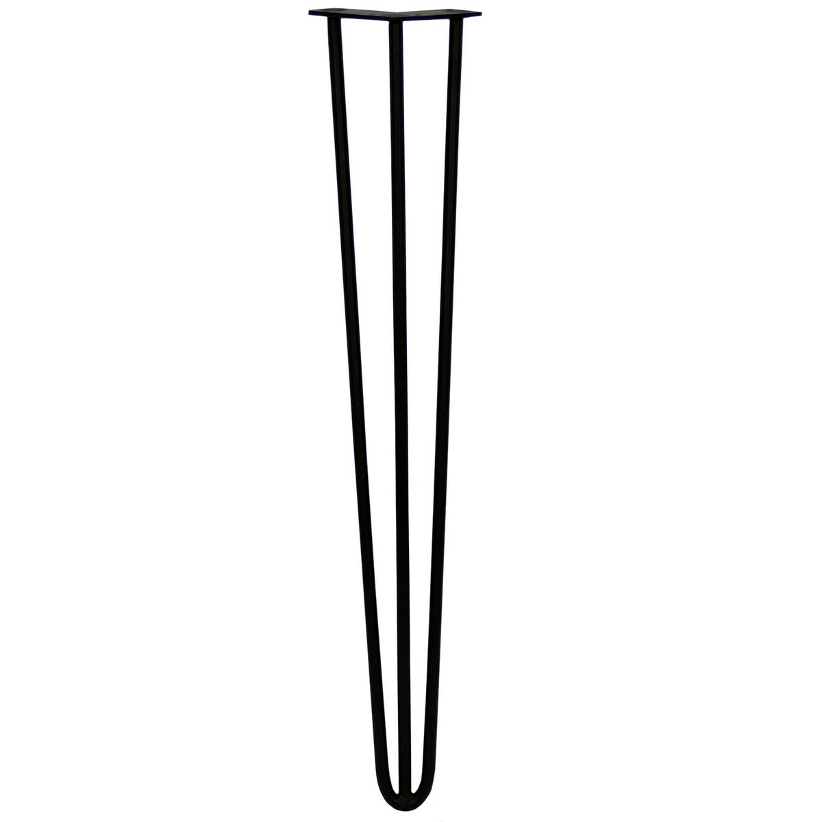 TISCHBEINESET 4 x Haarnadelbeine Haar-Nadel-Beine 71cm aus Stahl - Schwarz, Metall (71/1/100cm) - Monstershop