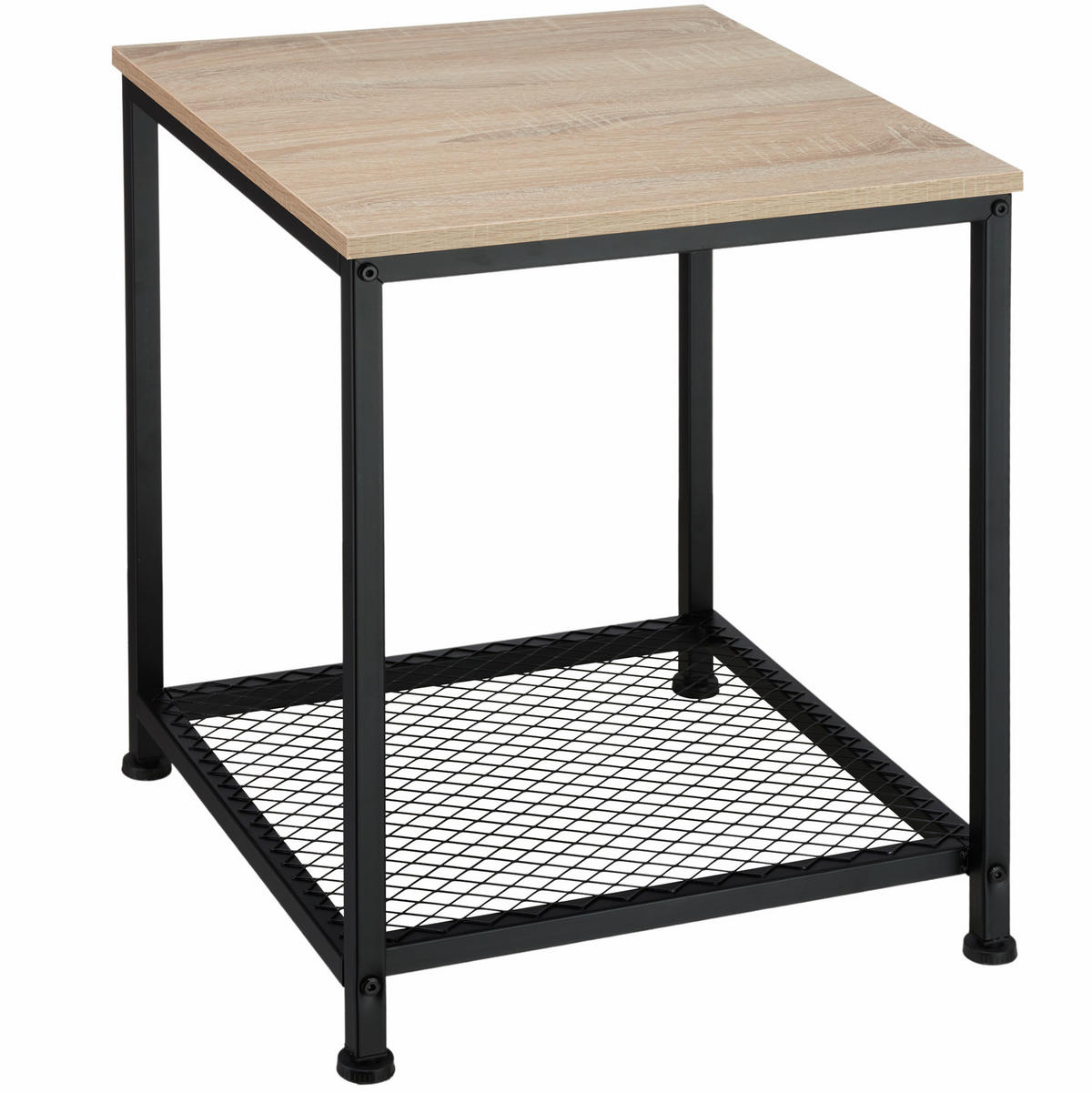 BEISTELLTISCH Derby,45,5 x 45,5 x 55,5 cm,Industrial Holz hell, Eiche Sonoma - Naturfarben, Holz (45.5/45.5/55.5cm) - tectake