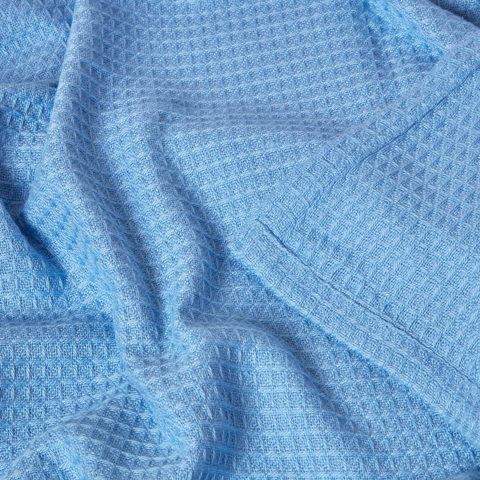 Homescapes Bio-Wohndecke Blau 178x228 cm