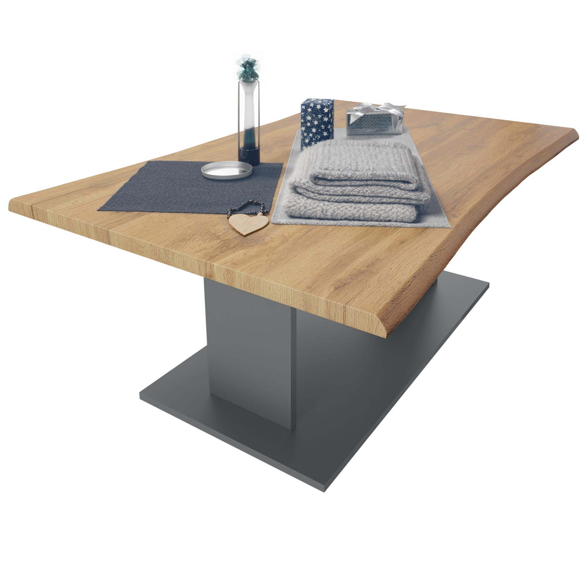 COUCHTISCH Melo Eiche Wotan - Eiche Wotan, Holzwerkstoff (67.5/102/40cm) - Vladon