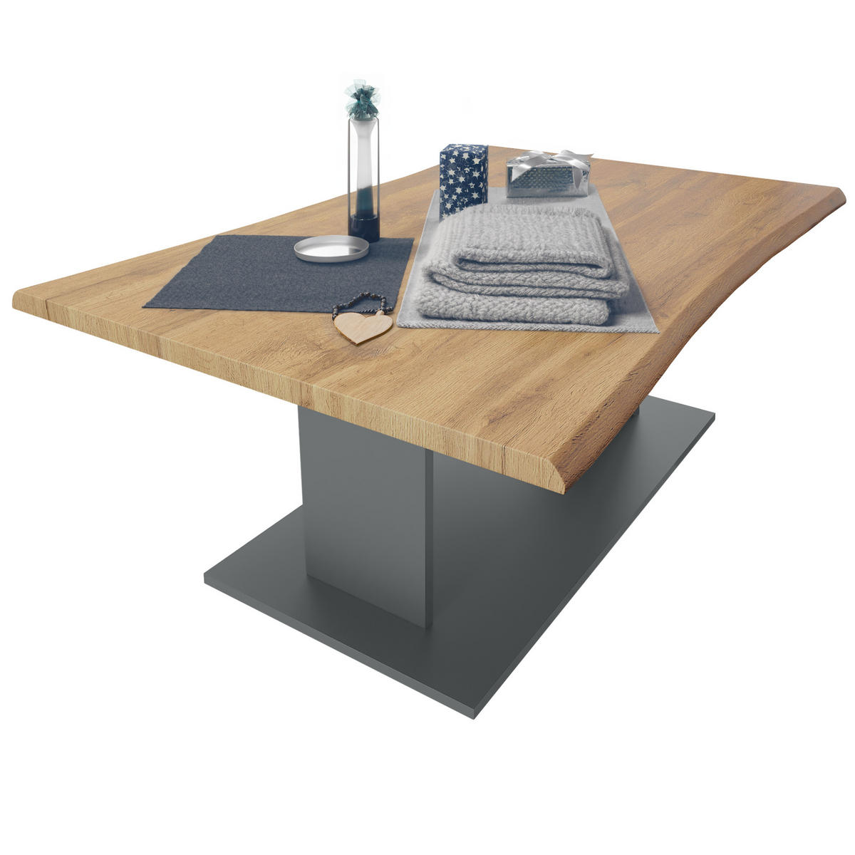 COUCHTISCH Melo Eiche Wotan - Eiche Wotan, Holzwerkstoff (67.5/102/40cm) - Vladon