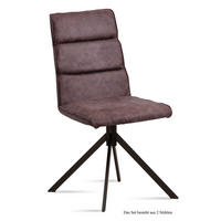 ESSZIMMERSTUHL (2er-Set) Drusy 47x92x60 Schwarz/Braun - Schwarz/Braun, Kunststoff (60/92/47cm) - 58aufmkessel