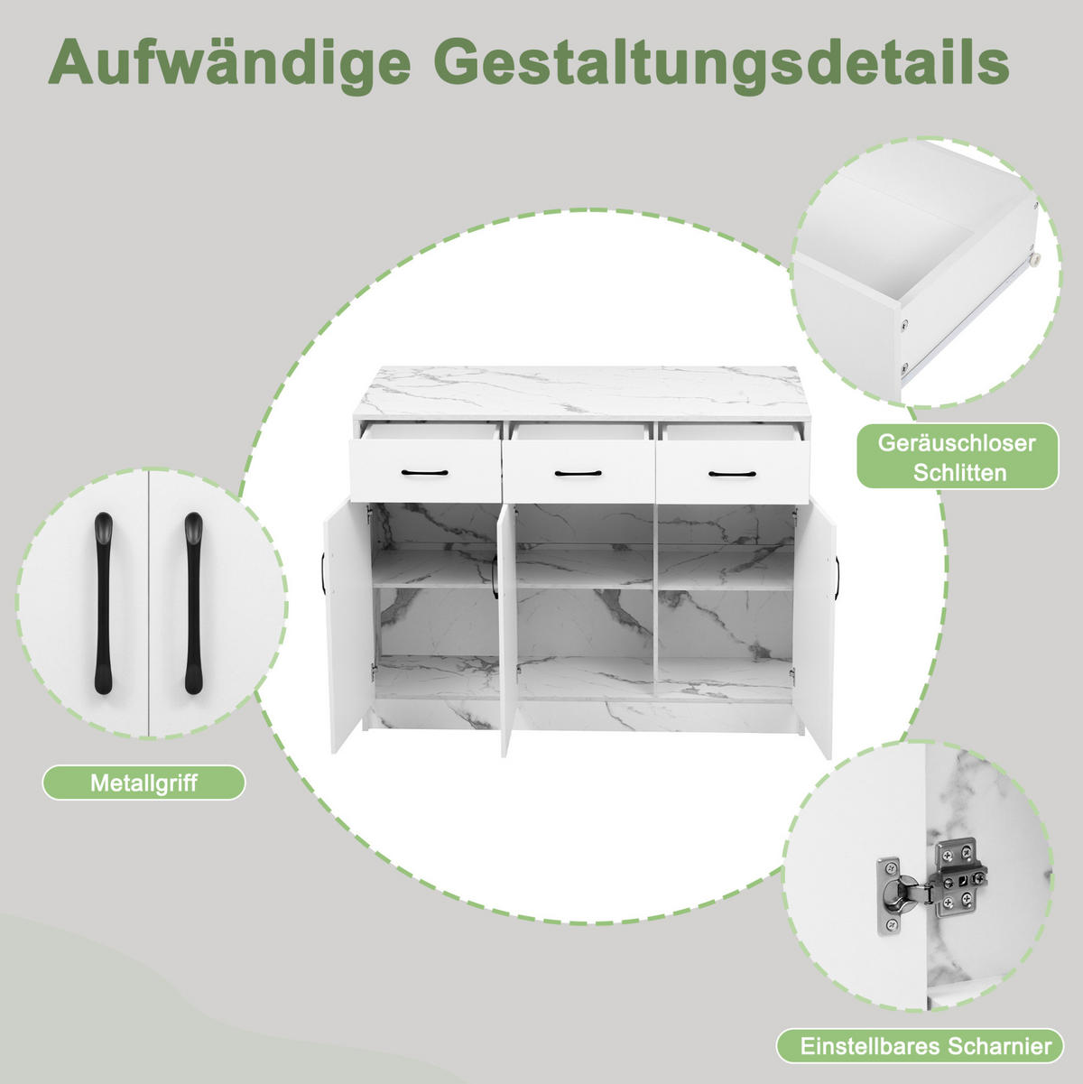 KÜCHENINSEL 120/60/90,5 cm weiß mit integriertem Bartresen - Weiß, Holzwerkstoff (120/90.5/60cm) - OKWISH