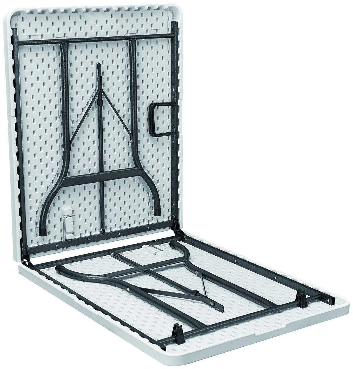 GARTENTISCH Melvin rechteckig klappbar weiß Klapptisch - Weiß, Kunststoff (180/75/72cm) - DELUKE