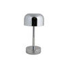 TISCHLAMPE James LED Silber 12.5/12.5/24.5 cm - Silberfarben, Metall (12.5/12.5/24.5cm) - Leitmotiv