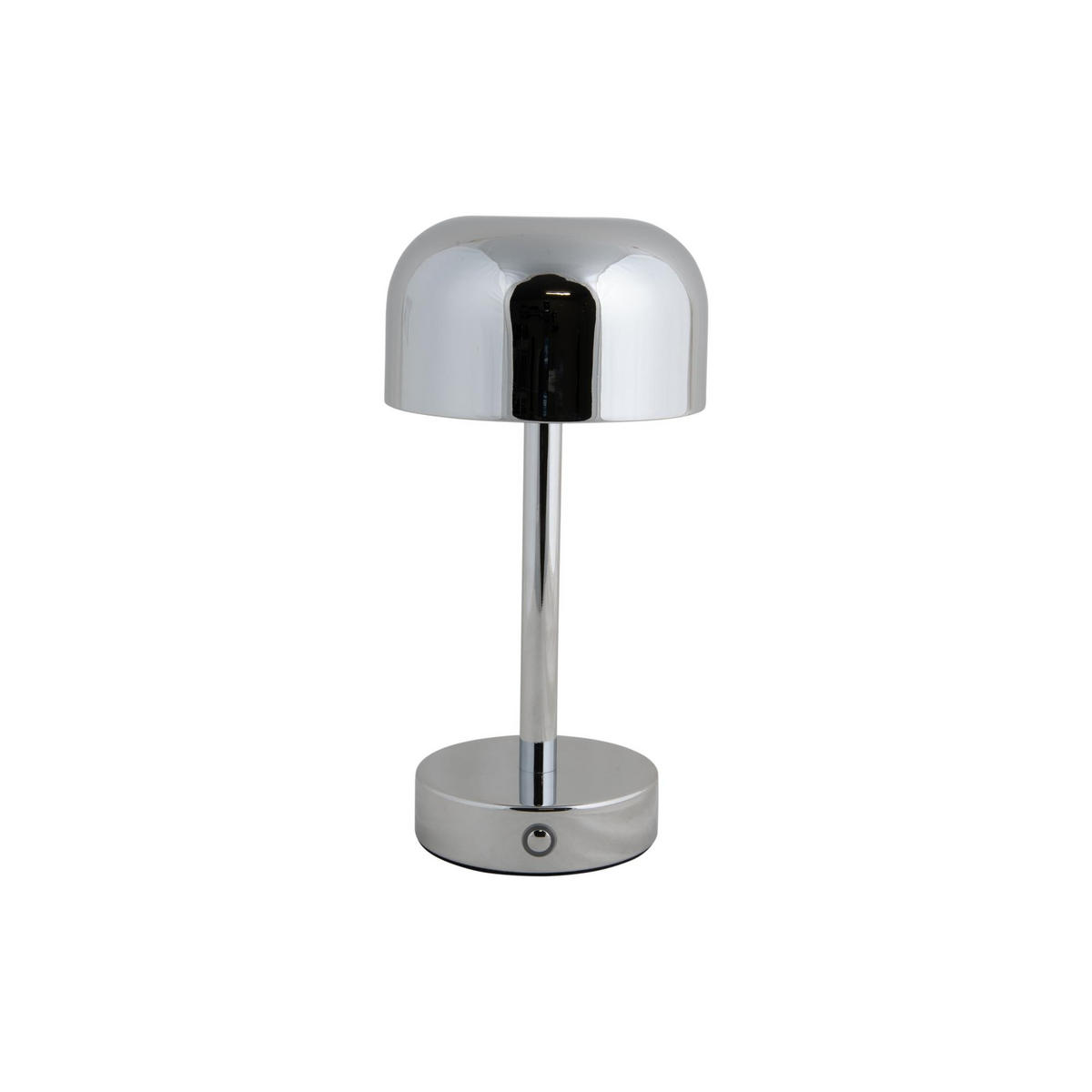 TISCHLAMPE James LED Silber 12.5/12.5/24.5 cm - Silberfarben, Metall (12.5/12.5/24.5cm) - Leitmotiv