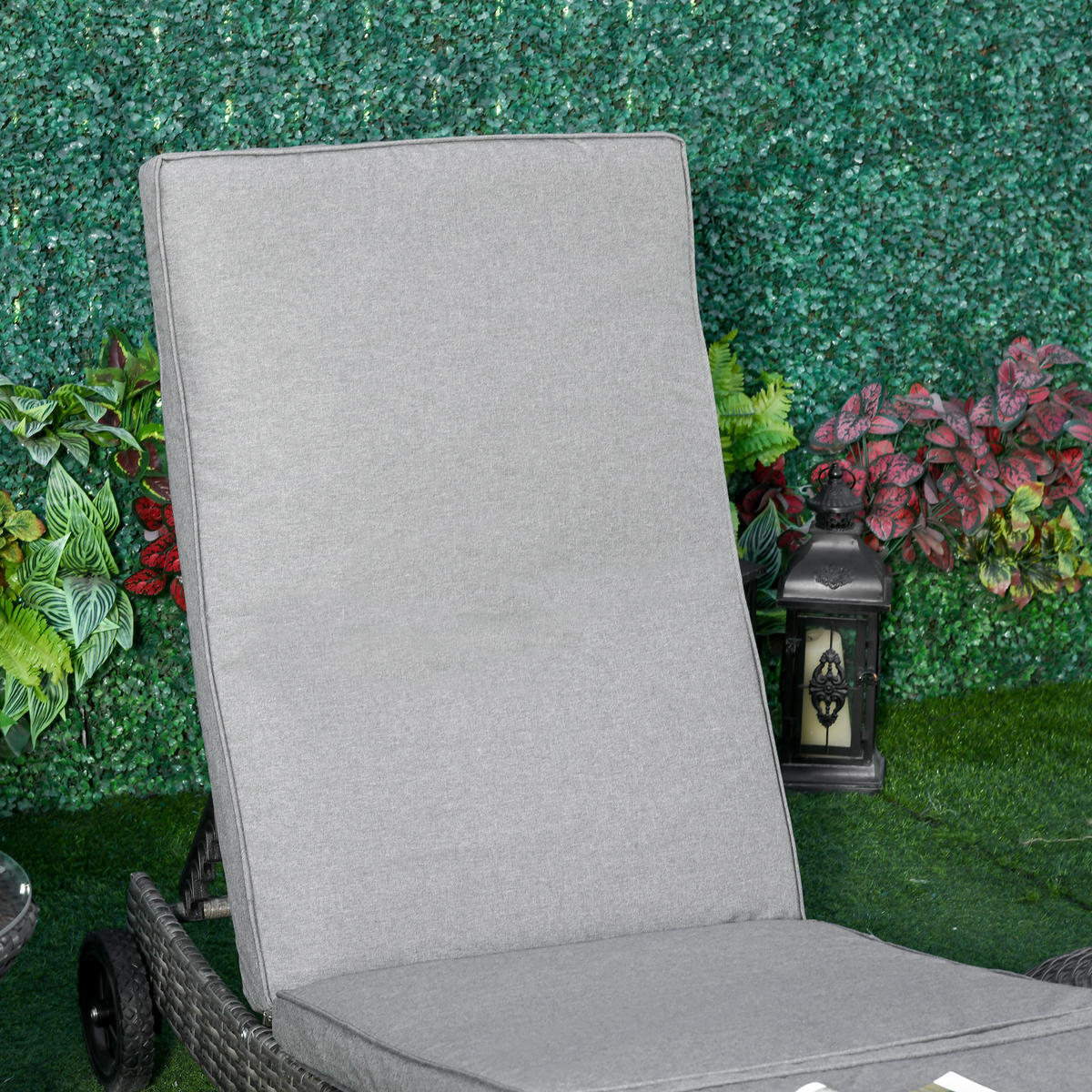 SONNENLIEGE DE-06687 5-stufig verstellbar, S-Form Grau - Grau, Kunststoff/Metall (177.8/177.8/525.78cm) - ComfortXL