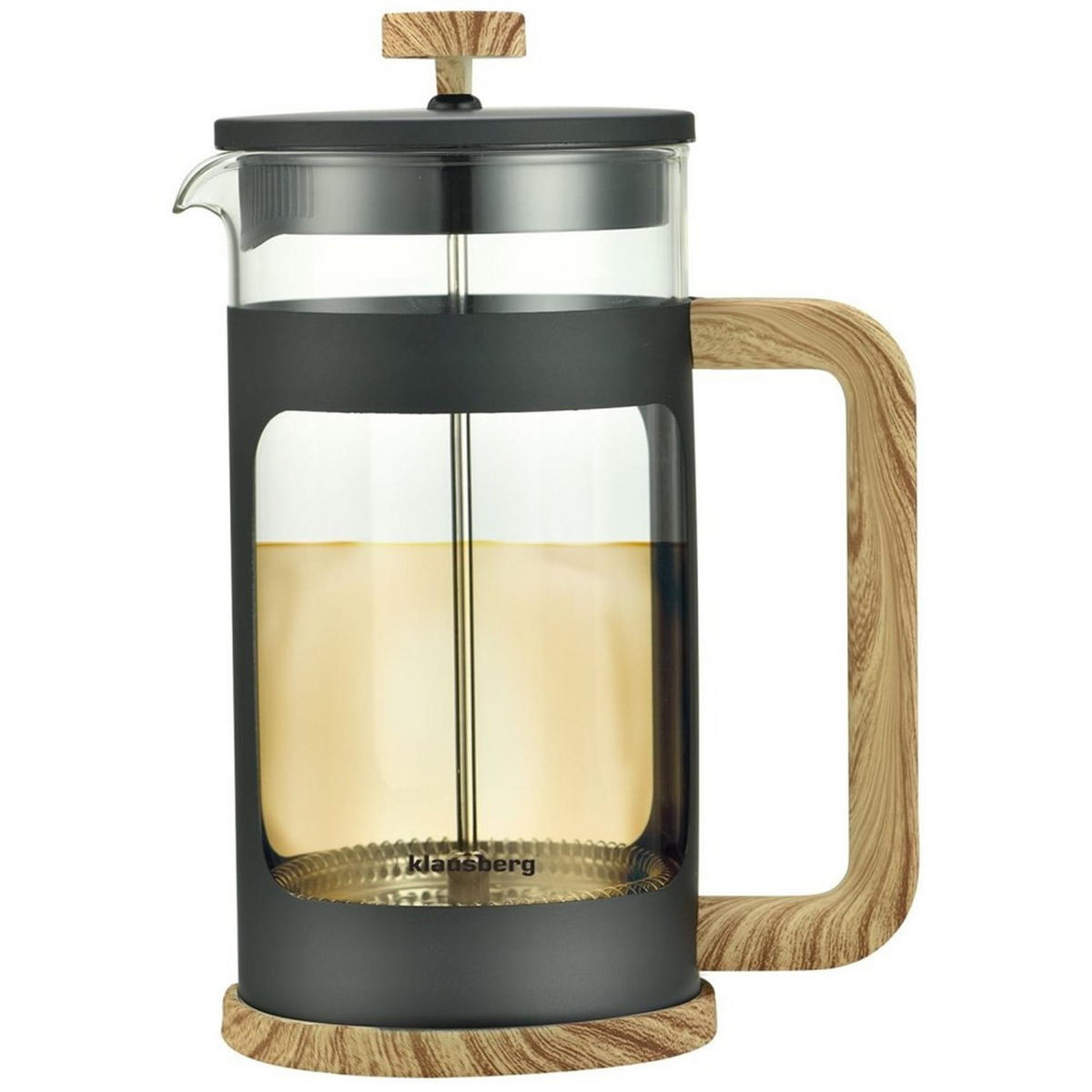 KAFFEE-/TEEZUBEREITER Grau 10.5/10.5/21.5 cm KB7681 - Grau, Glas (10.5/21.5/10.5cm) - Klausberg 