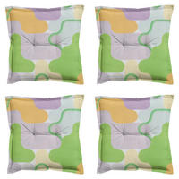 SITZKISSEN Grafi 50/50 cm 4er-Set - Gelb/Limette, Textil (50/5/50cm) - Madison