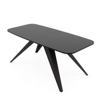AUSZIEHTISCH FENTO 180/90/76 cm, Schwarz - Schwarz, Holzwerkstoff/Metall (90/180/76cm) - Idohome